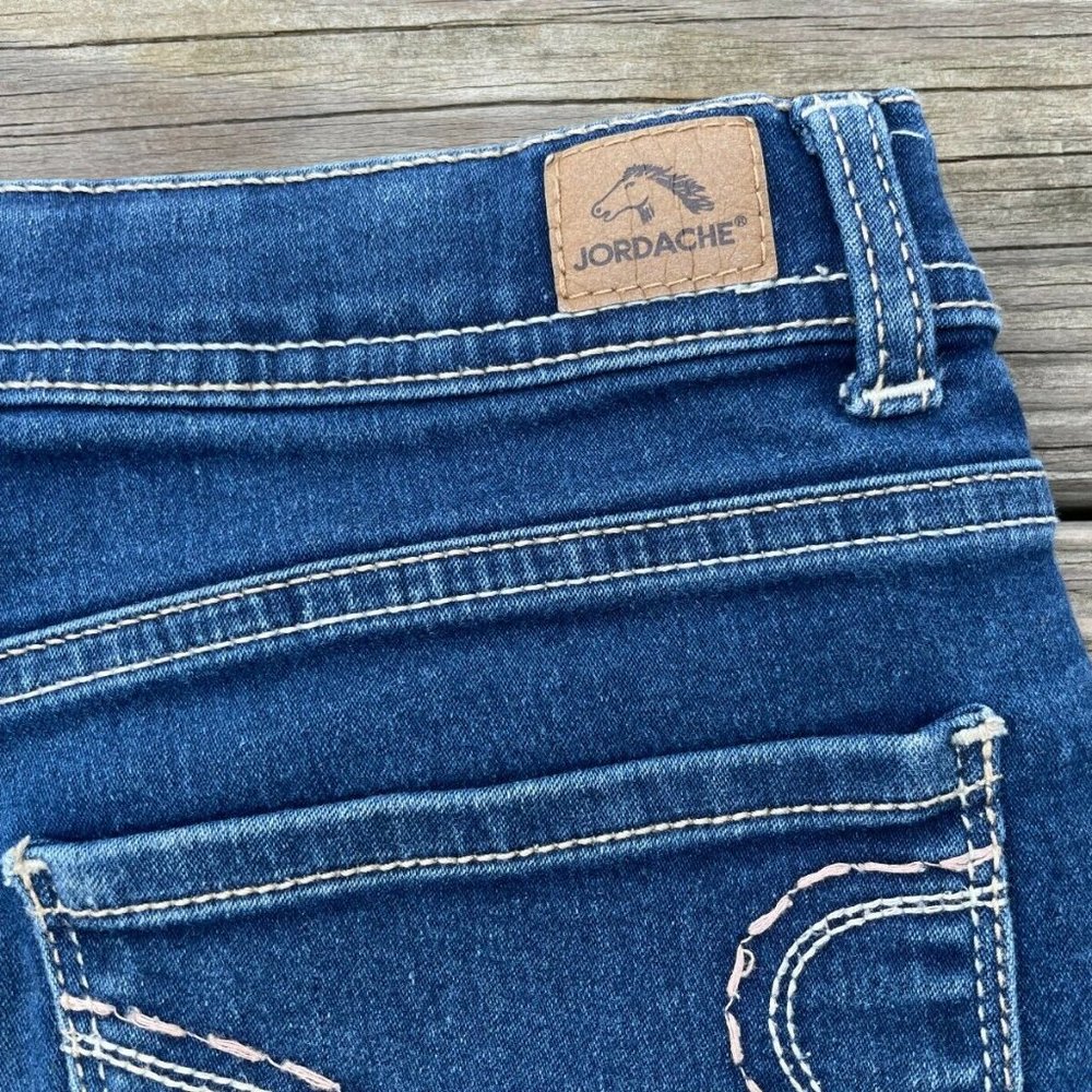 Jordache Girl Shorts Blue Denim Shorts Size 14 - Picture 7 of 11